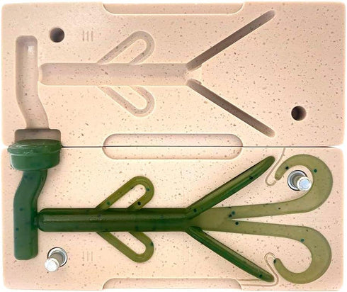 4'' Smedioks Premium Soft Plasti Mold Lure Making Injection Molds Fishing Lures Zoom Brush Hogs
