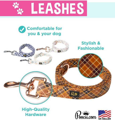 Stylish 4 Feet Dog Leash, Cute and Durable Training and Walking Accessories for Small, Medium, Large Pets (Ditzy