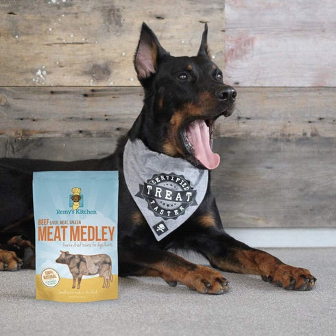 Beef Meat Medley Freeze Dried Dog Treats, USA Sourced, Human-Grade, All Natural, Grain Free - 3 oz