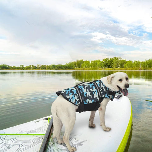 Doglay Dog Life Jacket, Adjustable Vest for Swimming Boating, Reflective Stripes, Superior Buoyancy for Dogs