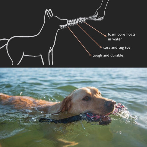 EzyDog Beaver Tail Dog Toy - Durable Fetch and Tug Toy for Retrievers and Water Dogs, Small Size for Dogs Under 44 lbs