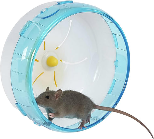 Hamster Exercise Wheel Silent Spinner for Cage, Plastic Small Animal Exercise Wheels for Dwarf Syrian Hamster