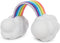 Barkbox Toy G BIV Rainbow Super Chewer Tug Toy for Aggressive Chewers with Double Reinforced Strap