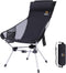 Nice C Ultralight High Back Folding Camping Chair, Collapsible Backpacking Chair, Compact