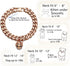 Rose Gold Cat Dog Collar, Adjustable 12 inch Chew Proof Cuban Link with Bell, Stainless Steel Kitten Choker