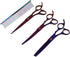 Set, Gavigain Purple Grooming Kit, Premium Stainless Steel Scissors Ergonomic Handle, Proof Comb, for Long Haired Pets