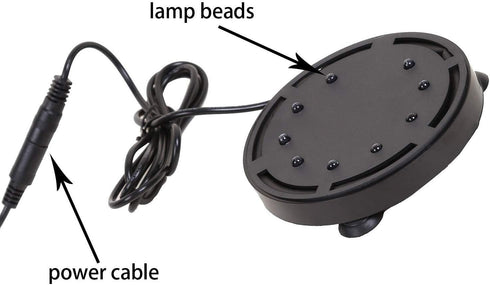 LONDAFISH Aquarium Bubble Light, Air Stone LED Light, Air Pump Bubble Stone Lamp