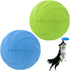 Dog Flying Disc - 2 Pack Soft Rubber Interactive Flying Disc Toy for Small and Large Dogs, Floats in Water