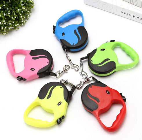 Upgraded Retractable Dog Leash, 360° Tangle-Free Walking Leash for Dogs up to 33lbs, 16.5ft Reflective Nylon