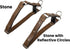 Leather Quick Release Dog Collar - Handcrafted Full Grain Leather with Stainless Steel Hardware - Stone, Medium