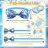 20pcs Ocean-Themed Dog Bow Ties for Small Medium Dogs, Adjustable Pet Bowtie Collar Charms, Sea Pattern Necktie for