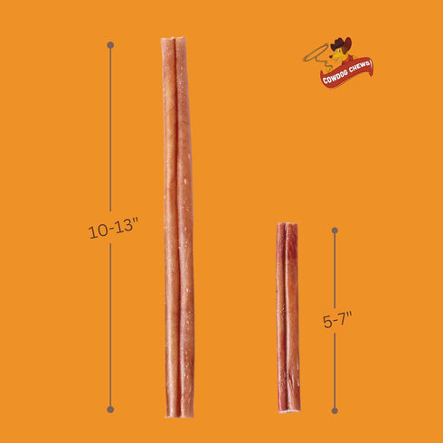 Bully Collagen Sticks - Unique Real Bully Collagen (10-13", 10 Count) - Odor-Free, Fully Digestible Chews