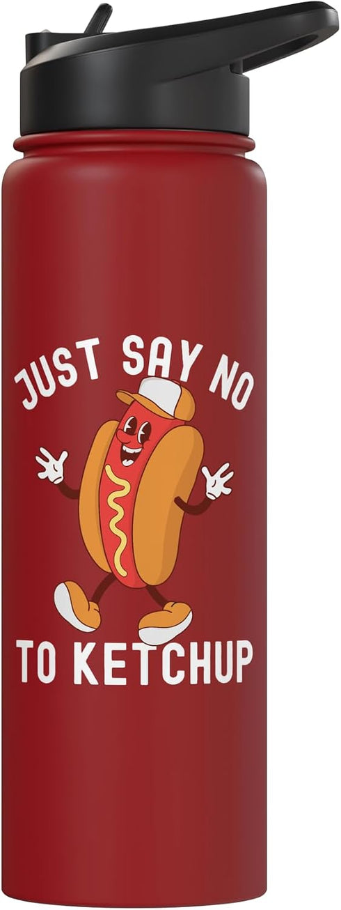 Ketchup Costume Kids I Wonder If Ketchup Loves Me 4th Just Say No To Ketchup Shirt Ketchup Hotdog of July Stainless