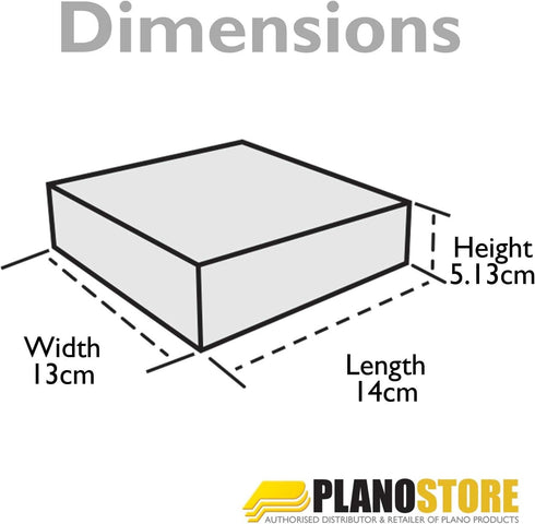 Plano 100-Count Handgun Ammo Case, Durable Flip-Lid Plastic Case for Convenient Ammo Storage