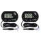 2Pcs Digital Aquarium Thermometer, Fish Tank & Reptile Water Temperature Test with LCD Display (?/?)
