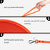 Dog Training Long Leash, Waterproof Heavy Duty Outdoor Recall Lead, 10ft 15ft 20ft 30ft 50ft, Orange (15FT)