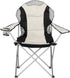 Kcelarec Portable Folding Camping Chair with Arm Rest Cup Holder and Carrying and Storage Bag (Medium-Grey&Black)
