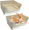 kathson 2PCS Large Rabbit Litter Box Trainer, Potty Corner Toilet with Drawer