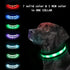 Light Up Dog Collar, Safety LED Rechargeable 7 Colors, Glow in The Dark, Adjustable Buckle for Dogs, XS Size