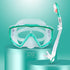 Snorkel Set Pano 3 Window Adult Snorkeling Gear, Professional Snorkel Goggles Anti-Fog