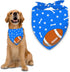 Football Dog Bandana Boy Girl Pets Bibs Scarf Triangle Adjustable Handkerchief,Holiday Bandanas