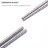 TITECOUGO Lightweight Titanium Metal Chopsticks, Portable Camping Flatware for Kitchen Cooking Meals