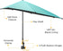 G4Free XL Adjustable Beach Umbrella with Universal Clamp for Chair, Stroller, Golf Cart, Wheelchair, Patio, Bleacher,