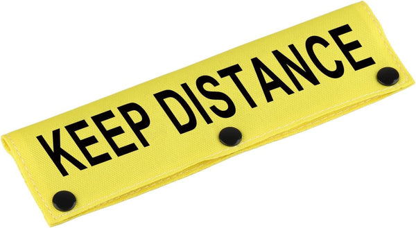 Funny Dog Leash Sleeve, Keep Distance Wrap Sleeve, Pet Birthday Gift (Keep Distance YE Sleeve)