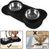Pet Deluxe Dog Bowls, Stainless Steel with No Spill Skid Resistant Silicone Mat, 24oz and 48oz Set