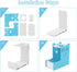 2 in 1 Hamster Hanging Water Bottle, Pet Auto Dispenser with Base for Hamster Rat Mouse, 125ML
