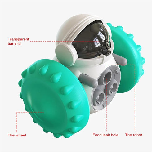 GDYOUCHAI Dog Treat Leaking Toy Pet Puzzle Interactive Tumbler Toy Puppy Cat Slow Food Feeder Dispenser Dog Training