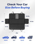 600D pettycare Dog Car Seat Cover for Back Seat, Heavy Duty Waterproof & Scratch-Resistant for Car with Side Flap, Pet