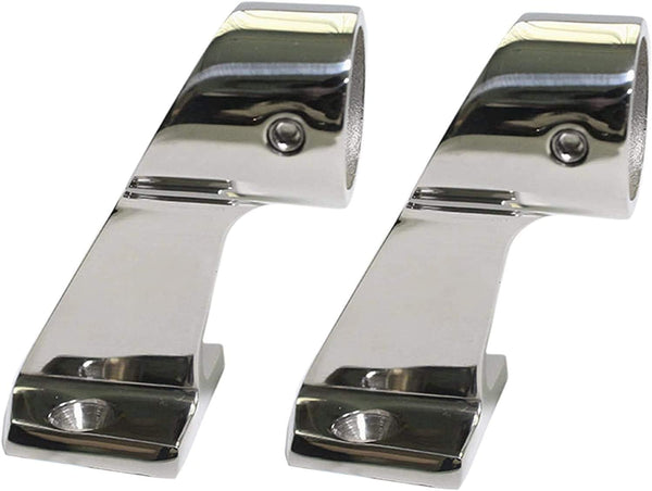 NRC&XRC Marine Boat Yacht Heavy Duty 316 SS High Leg Hand Rail, 60 Degree Center Stanchion for Pipe 7/8 Inch or 1 Inch
