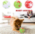 Vehomy Christmas Squeaky Dog Toys, 3Pcs Spicy Chewing Balls with Snowflake Pattern for Small Medium Large Dogs