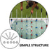 Vaguelly 10pcs Table Football Screws - Little Man Player Screws with Nuts for Table Sports Games Hardware Accessories