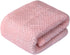 DG Plush Fleece Receiving Blanket for Dog, Cat, Pet - Soft & Warm, Travel & Outdoor, Baby Pink (24" x 32")