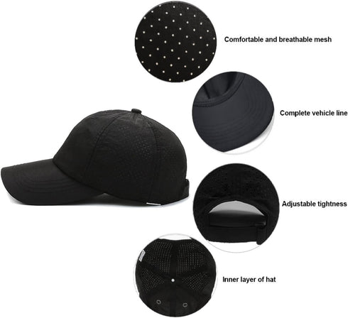 Workout Hat for Men and Women, Gym Mesh Hat, Athletics Dad Hat, Fishing Trucker Hat