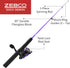 30-Inch QuickSet Zebco Dock Demon Spinning Reel or Spincast Reel and Fishing Rod Combo, Durable Fiberglass Rod