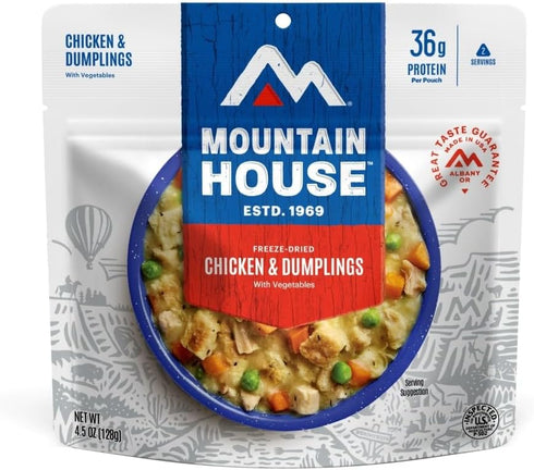 Mountain House Chicken & Dumplings - Freeze Dried Backpacking & Camping Food, 2 Servings