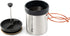 GSI Outdoors Glacier Personal Javapress, Stainless Steel Press Mug with Folding Handles, Brews 22 fl. oz.