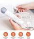 Loomla Upgraded Dog Nail Grinder - Professional 2 Speed Trimmers, USB Rechargeable, Low Noise, White