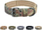 EXCELLENT ELITE SPANKER 1.5" Width Military Dog Collar, Adjustable Metal D Ring & Buckle for Medium Large Dogs