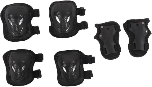 Kids Protective Gear Set - Knee Pads, Elbow Pads, Wrist Guards, Adult Sports Safety Gear for Roller Skating