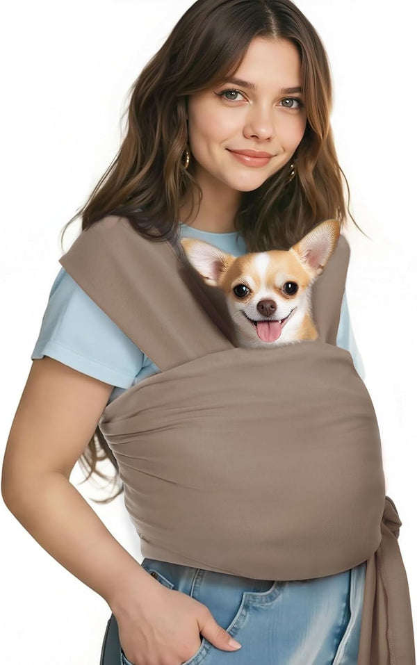 Pawaboo Pet Sling Carrier for Small Dogs and Cats, Hands Free Dog