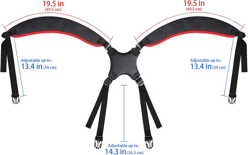 Quick Side Release Plastic Buckle | Golf Bag Shoulder Straps for Easy Adjustment