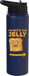Matching Peanut Butter Men Women Kids Boys Girls Boy Peanut Butter Energy Food Couples Peanut Butter Stainless Steel Insulated Water