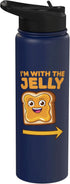 Matching Peanut Butter Men Women Kids Boys Girls Boy Peanut Butter Energy Food Couples Peanut Butter Stainless Steel Insulated Water