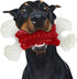 Dog Toys for Aggressive Chewers, Tough Indestructible Dog Bones with Real Bacon & Beef Flavors (Bacon)