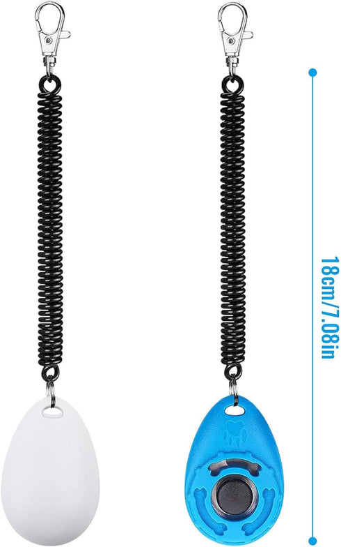 Dog Training Clicker with Wrist Strap - OYEFLY Durable Lightweight Easy to Use, 2-Pack for Cats, Puppy, Birds