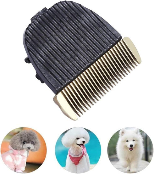 1/2pcs Dog Hair Clipper Blade, Professional Pet Clippers Replacement Blades for Baorun P2/P3 (BrownX2)